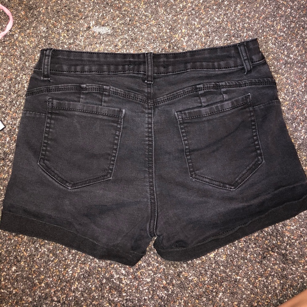 Black short shorts